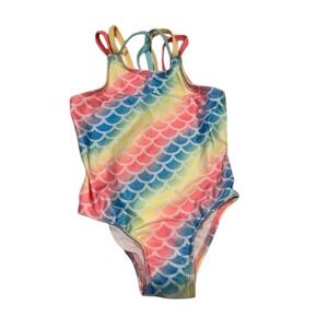 Girls One Piece Mermaid Swimsuit Size 3T